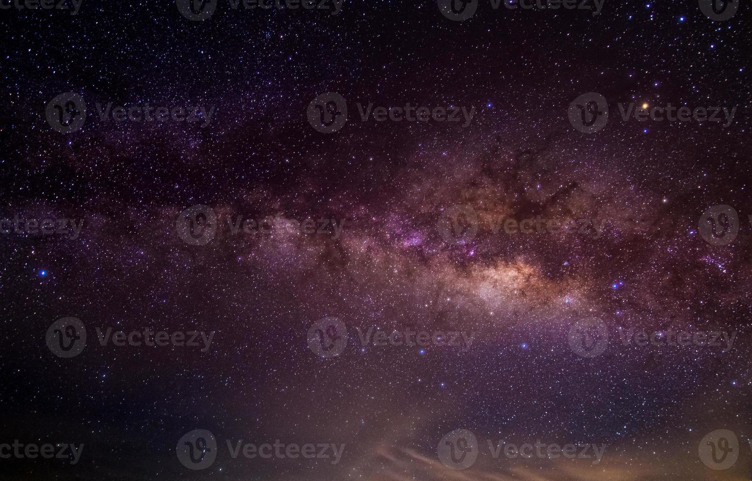 beautiful milky way at one night in Thailand photo