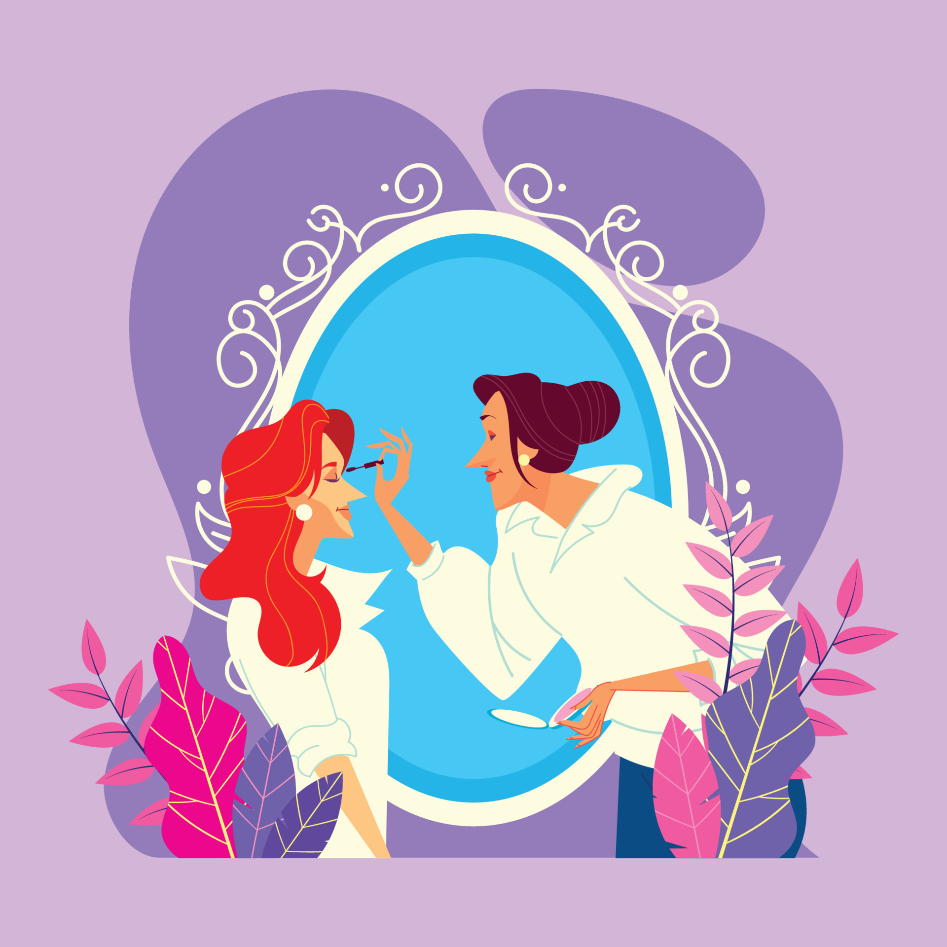 Professional Female Make Up Artist 8569417 Vector Art at Vecteezy