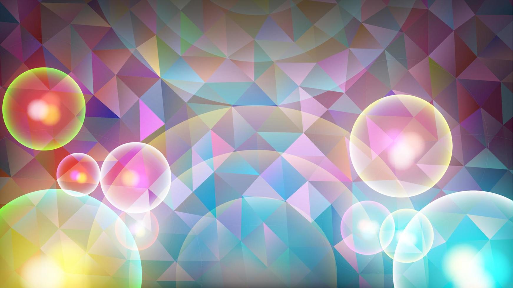 colorful abstract low poly geometric background vector