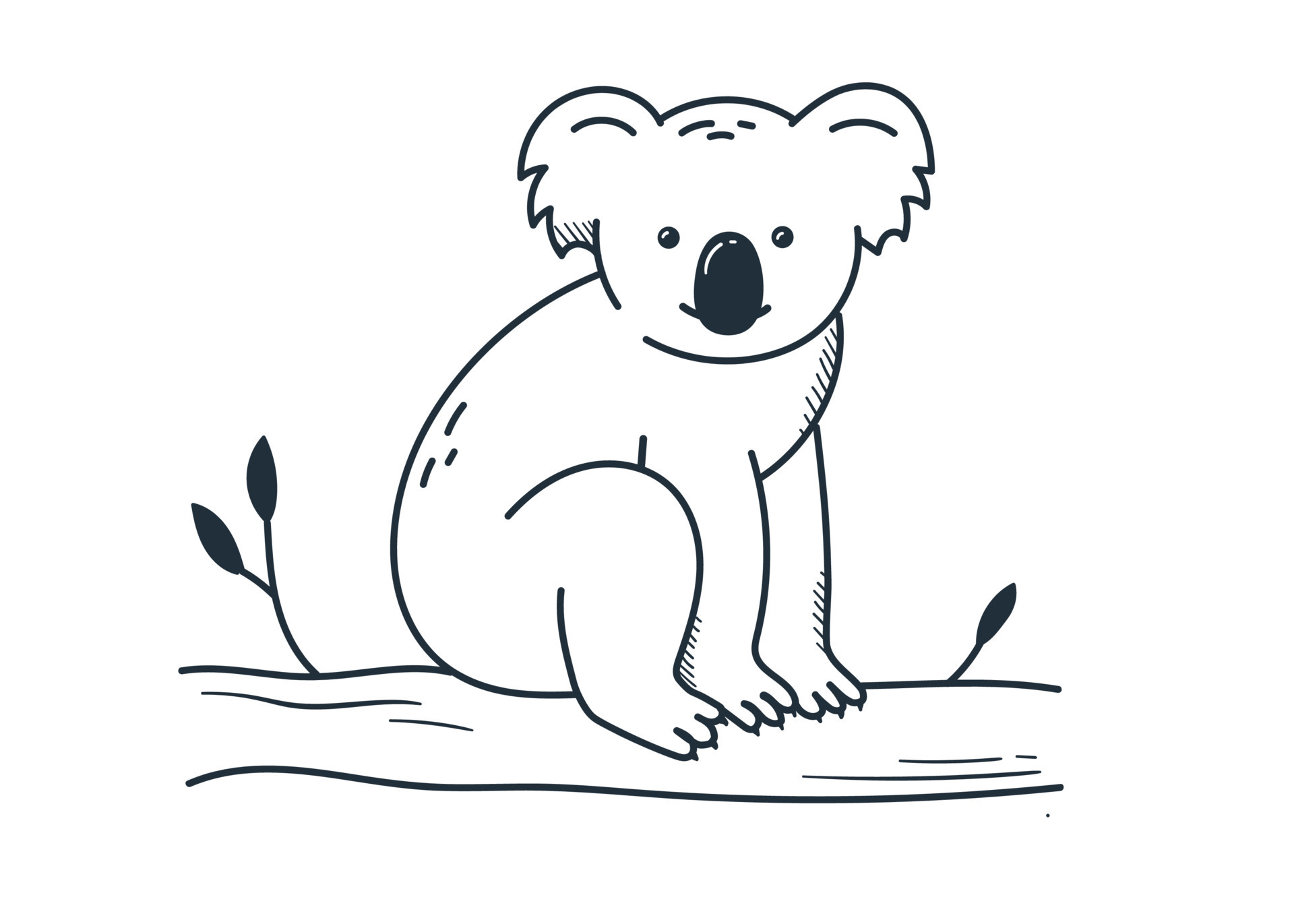 fastversion How to Draw Koala  Step by Step Tutorial For Kids  YouTube