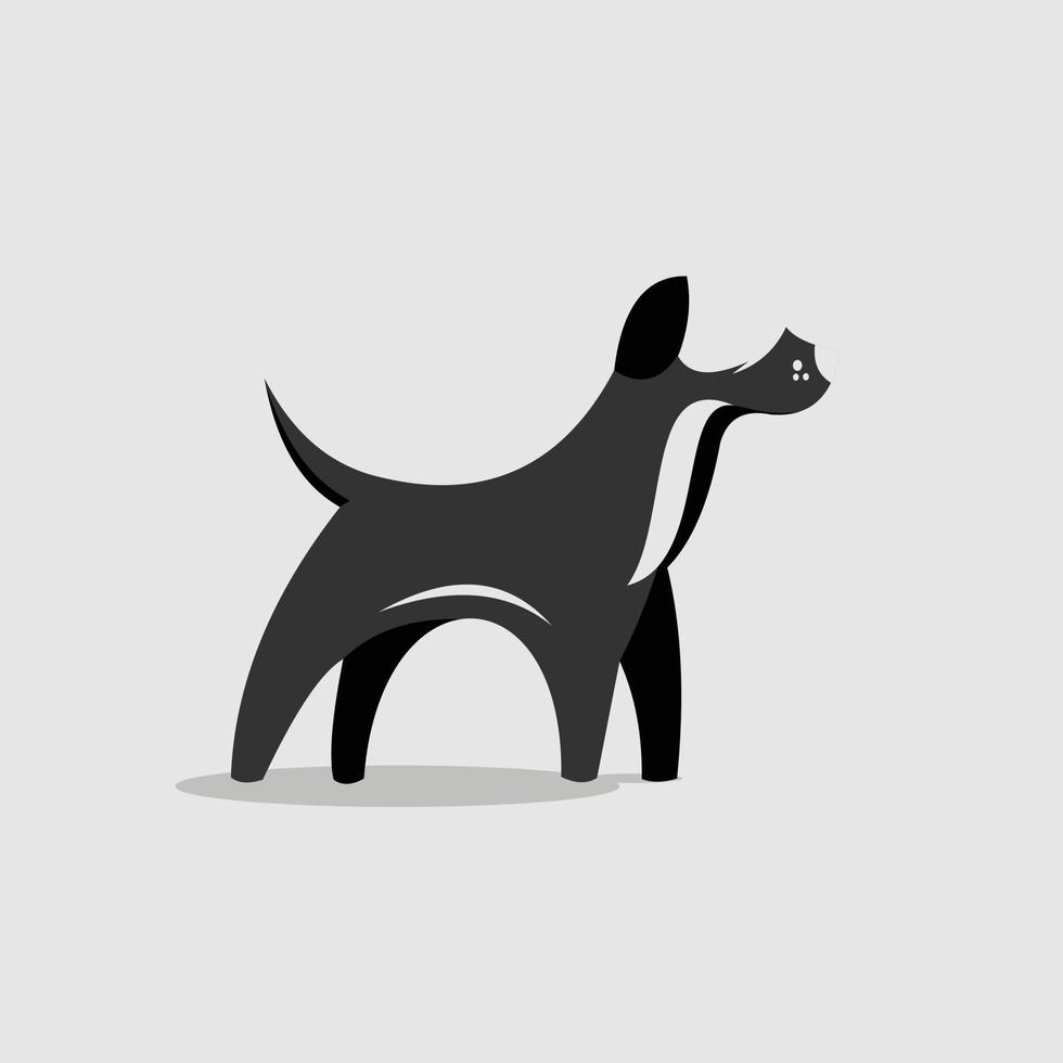 logotipo de perro para clínica de mascotas, veterinaria, cuidado de mascotas, tienda de mascotas - tienda de perros - comunidad de perros - amantes de los perros con un diseño moderno vector