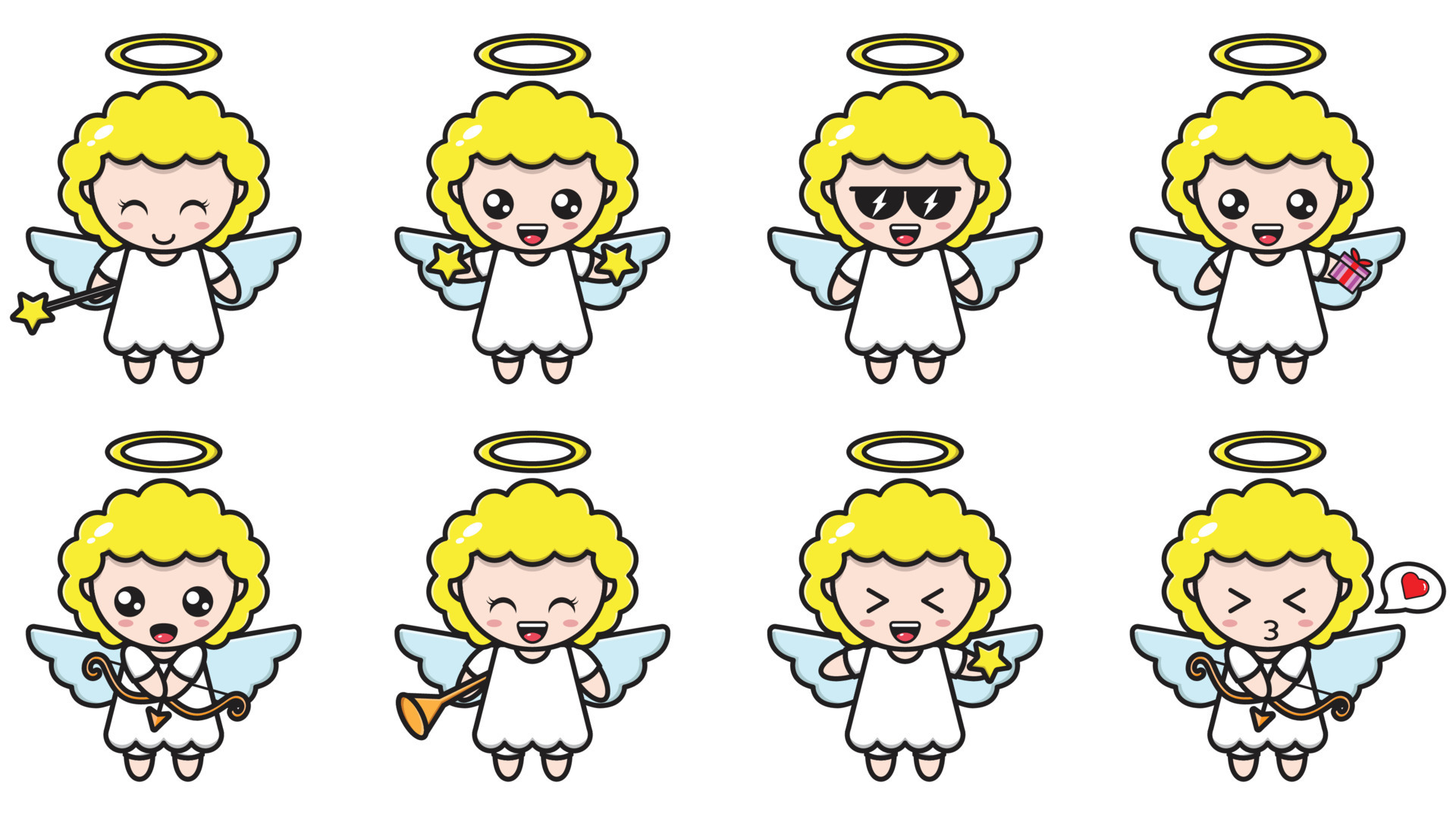 Cute angel cupid cartoon illustration 8570203 Vector Art at Vecteezy Cute angel cupid cartoon illustration 8570203 Vector Art at Vecteezy