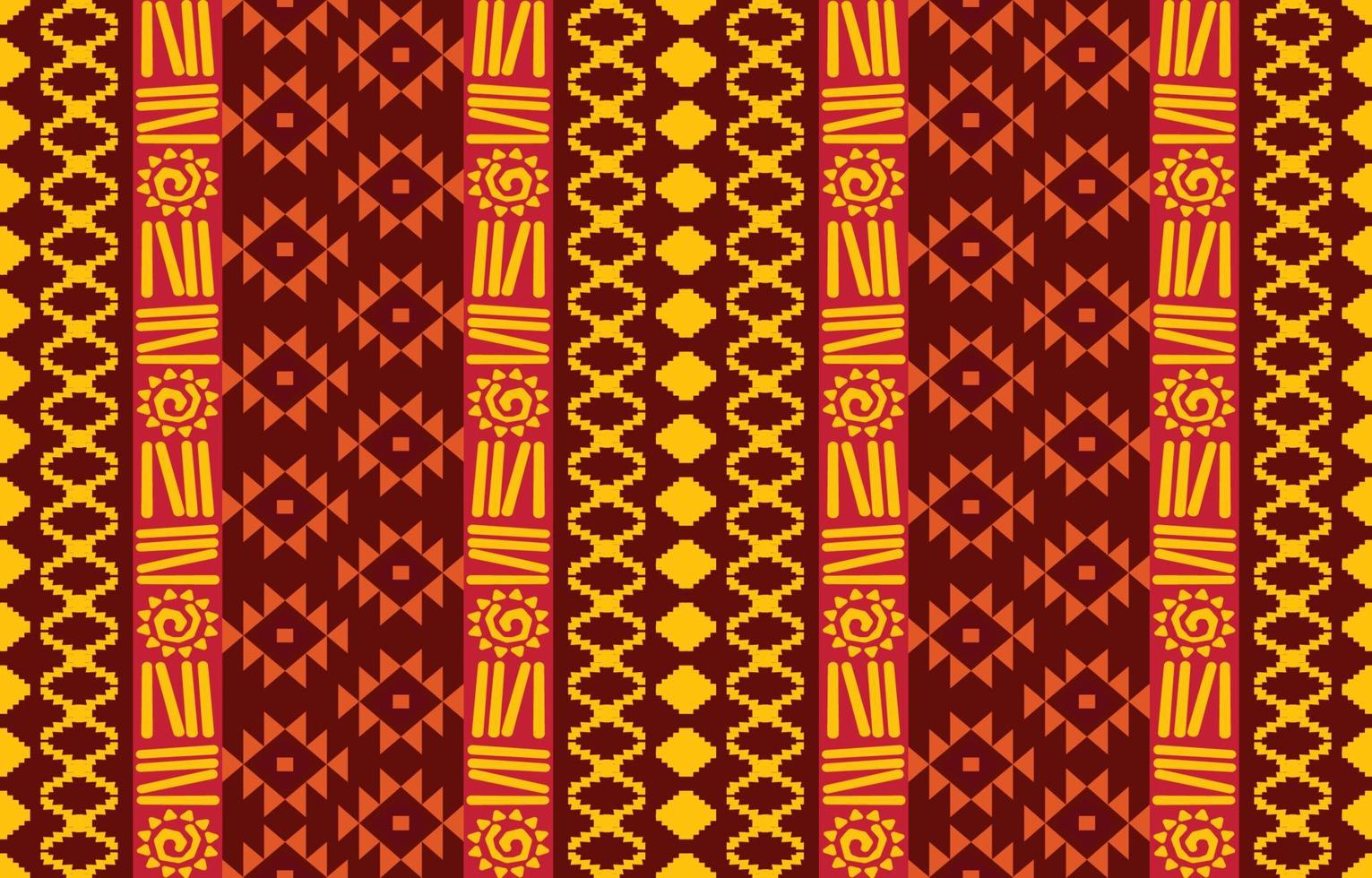 patrón étnico tribal oriental geométrico diseño de fondo tradicional para alfombra, papel pintado, ropa, envoltura, batik, tela, estilo de bordado de ilustración vectorial. vector