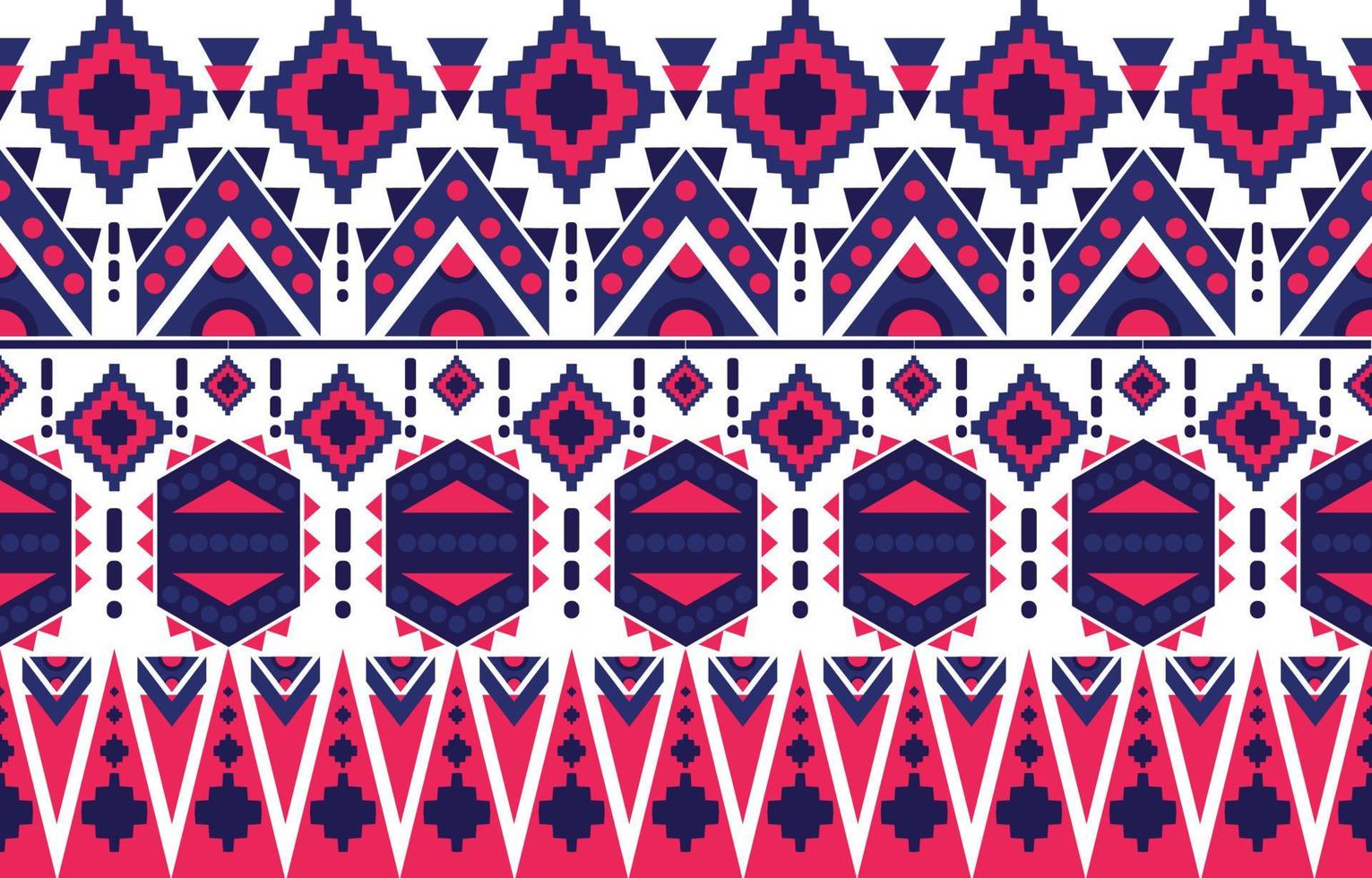 patrón sin costuras de tela nativa americana navajo, fondo tradicional étnico tribal geométrico, elementos de diseño, diseño para alfombra, papel pintado, ropa, alfombra, interior, ilustración vectorial bordada. vector