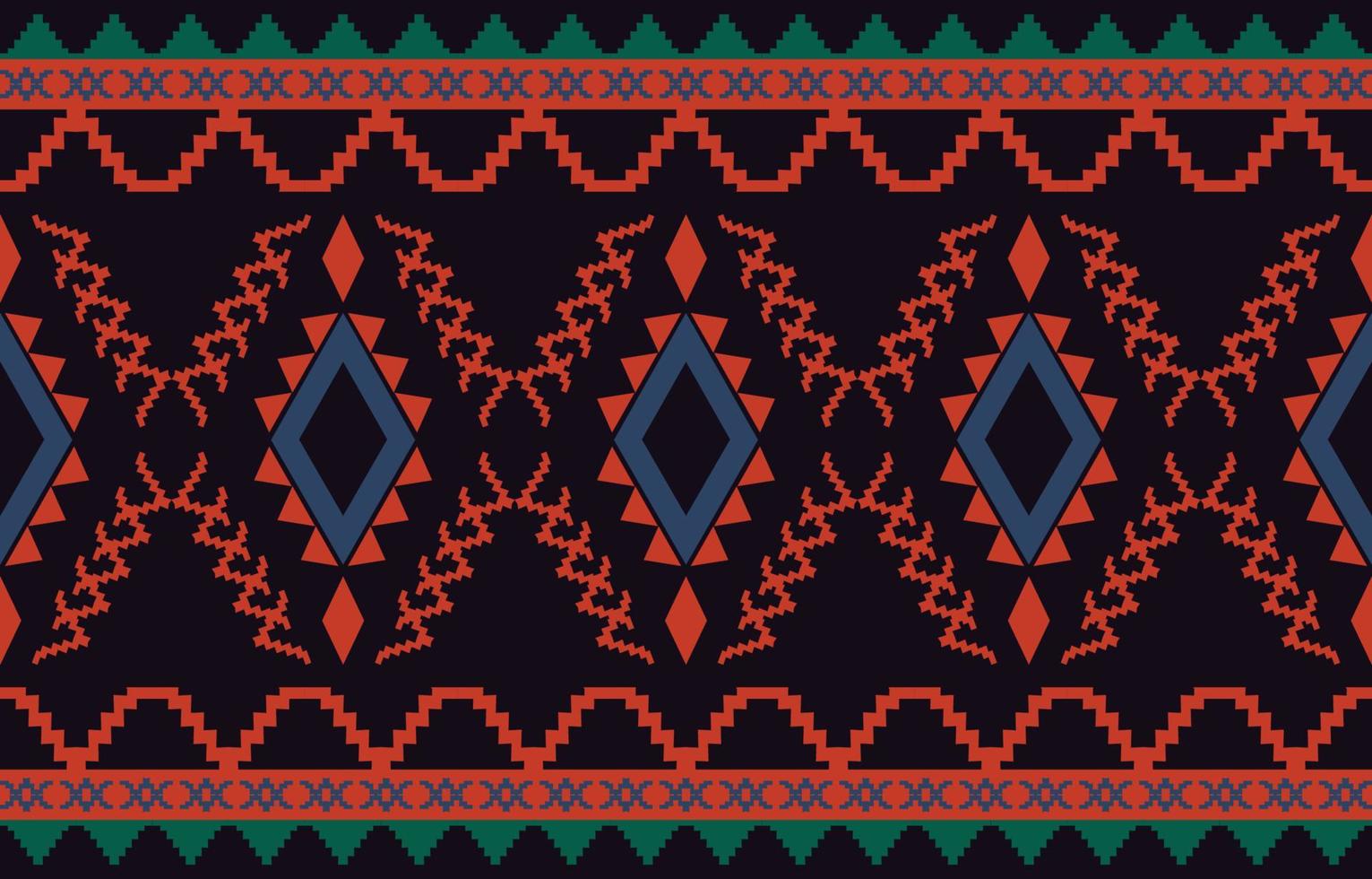 Navajo native american fabric seamless pattern,geometric tribal ethnic traditional background, design elements, design for carpet,wallpaper,clothing,rug,interior,embroidery vector illustration.