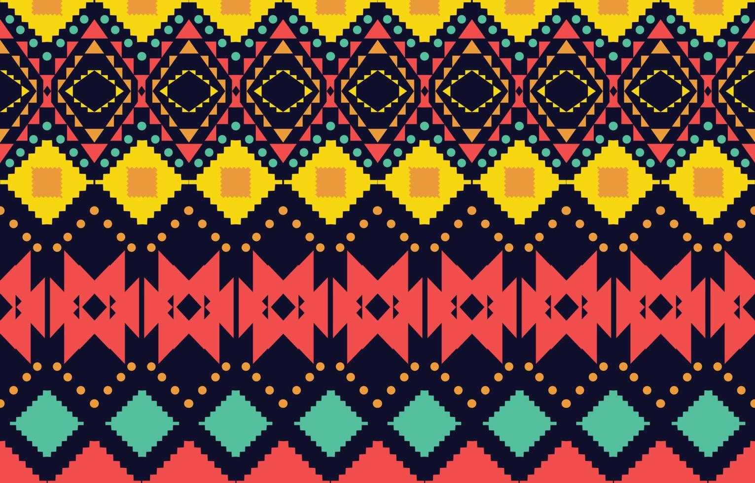Navajo native american fabric seamless pattern,geometric tribal ethnic traditional background, design elements, design for carpet,wallpaper,clothing,rug,interior,embroidery vector illustration.