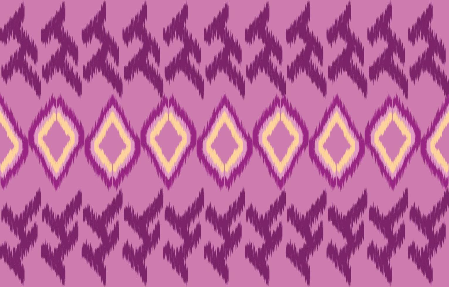 tela ikat de patrones sin fisuras estilo de bordado tradicional étnico geométrico. diseño para fondo, alfombra, estera, sarong, ropa, ilustración vectorial. vector