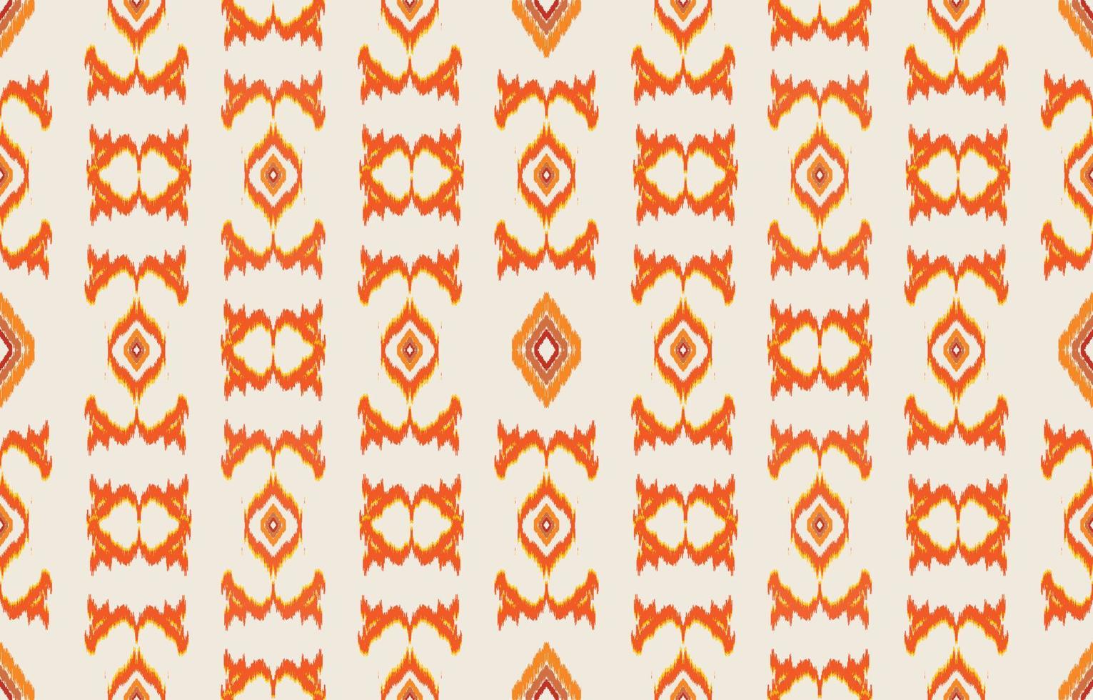 fabric ikat seamless pattern geometric ethnic traditional embroidery style.Design for background,carpet,mat,sarong,clothing,Vector illustration. vector