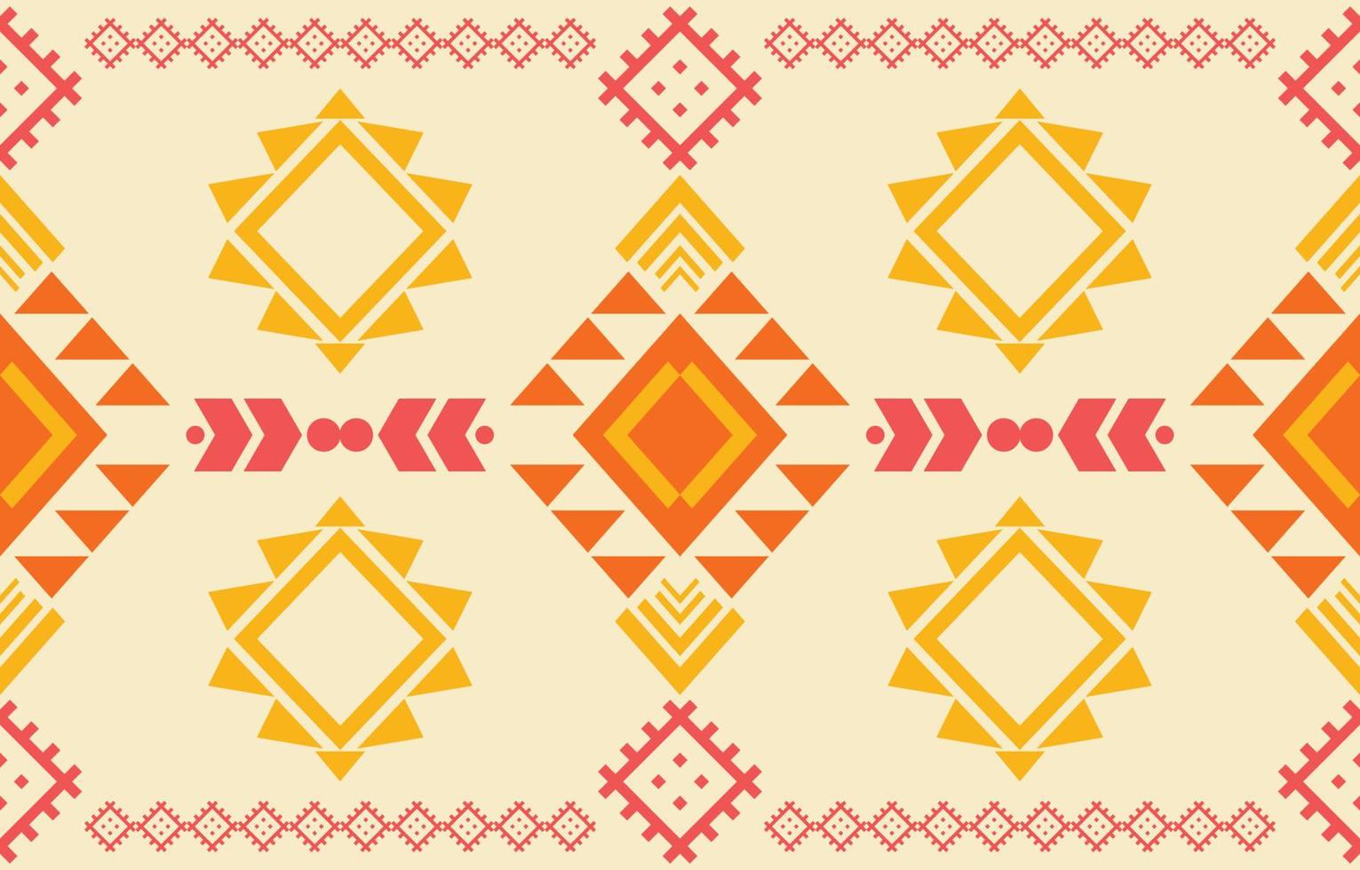 patrón sin costuras de tela nativa americana navajo, fondo tradicional étnico tribal geométrico, elementos de diseño, diseño para alfombra, papel pintado, ropa, alfombra, interior, ilustración vectorial bordada. vector