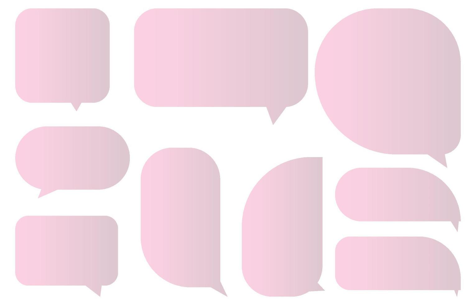 Set speech bubbles on white background. chat box or chat vector square and doodle message or communication icon Cloud speaking for comics and minimal message dialog