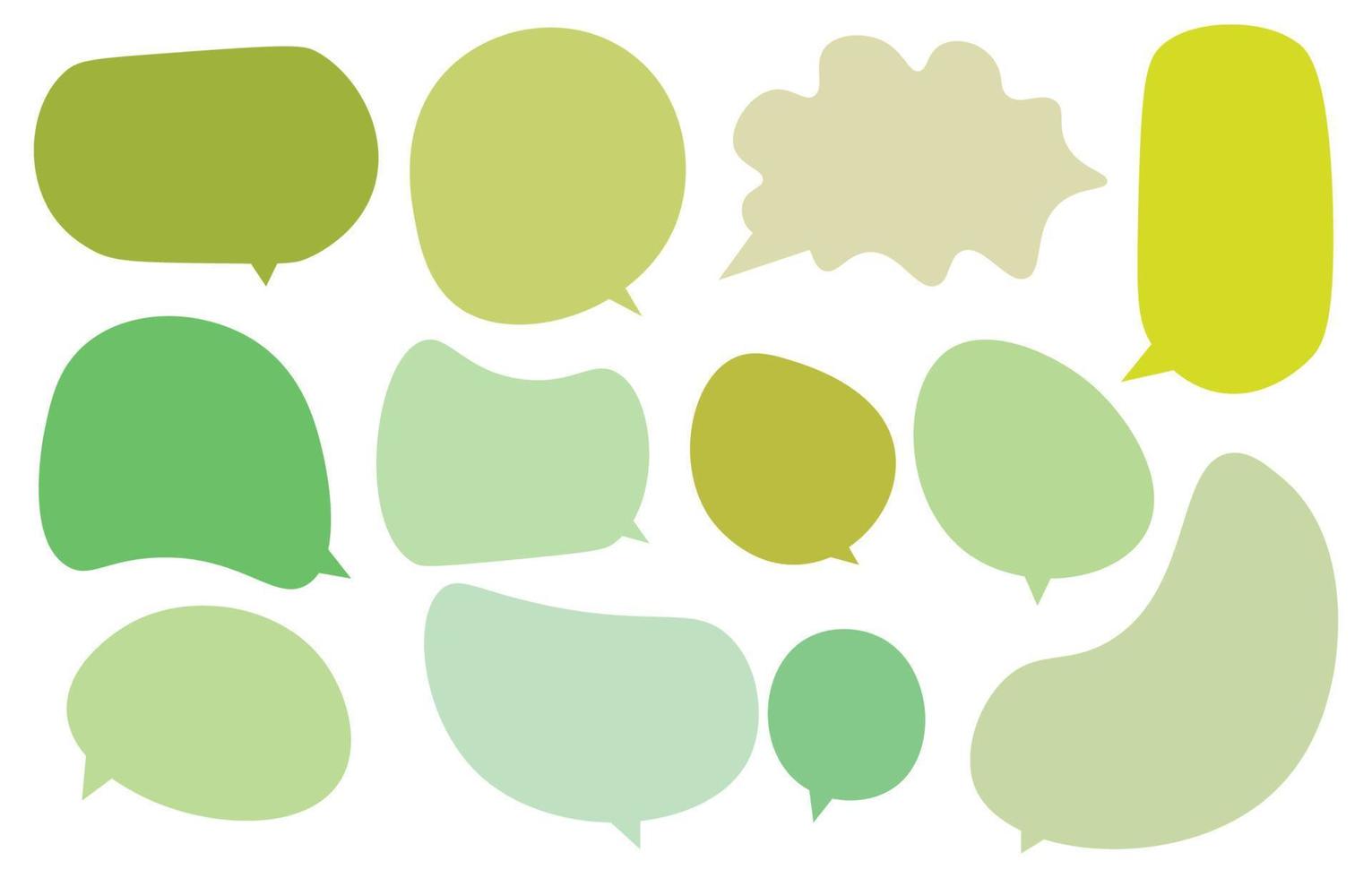 Set speech bubbles on white background. chat box or chat vector square and doodle message or communication icon Cloud speaking for comics and minimal message dialog