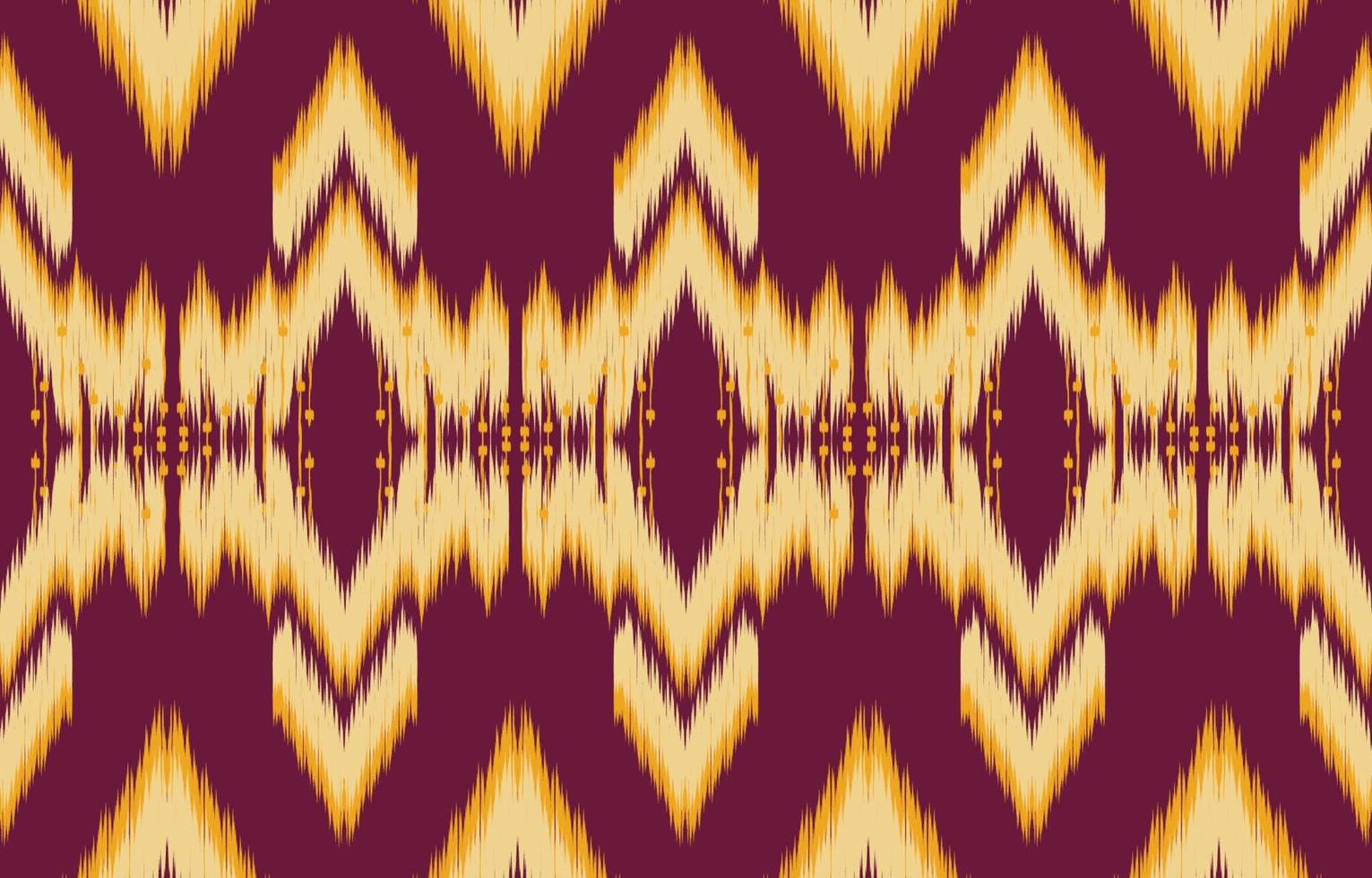 tela ikat de patrones sin fisuras estilo de bordado tradicional étnico geométrico. diseño para fondo, alfombra, estera, sarong, ropa, ilustración vectorial. vector