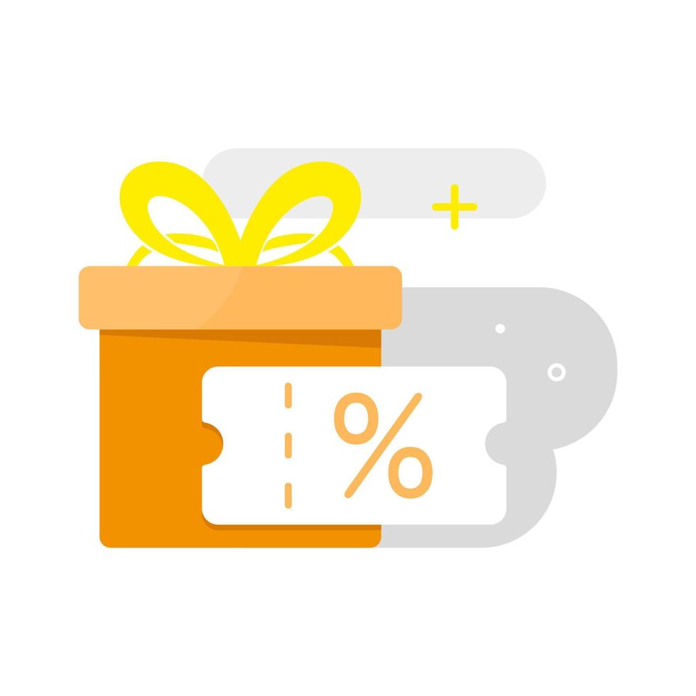 get vouchers from gift box concept illustration flat design vector eps10. modern graphic element for landing page, empty state ui, infographic, icon