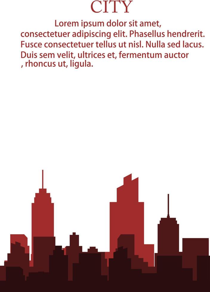 Modern City Skyline Vector illustration