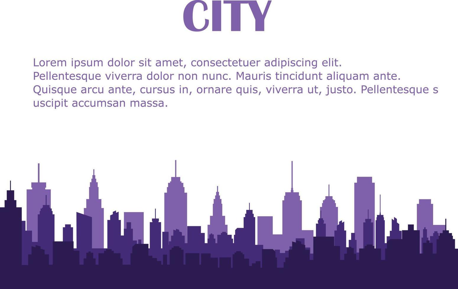 Modern City Skyline Vector illustration