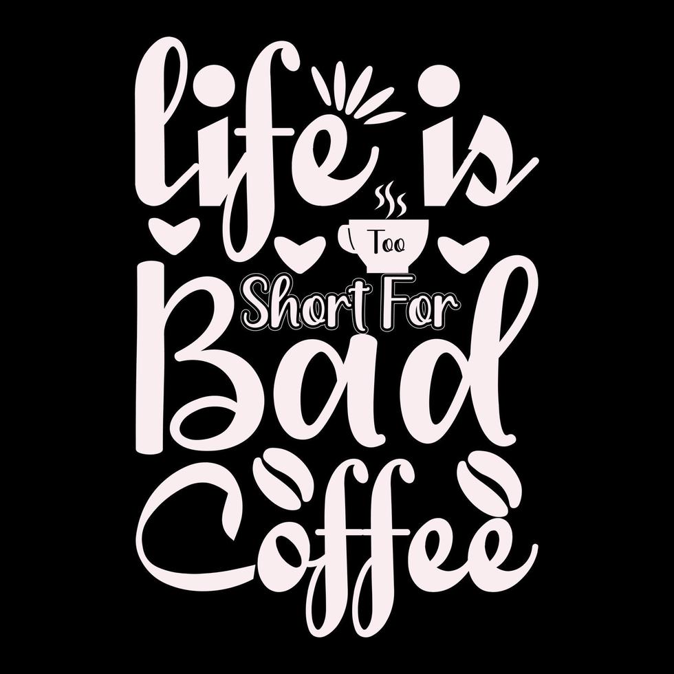 Coffee T-Shirt Design vector