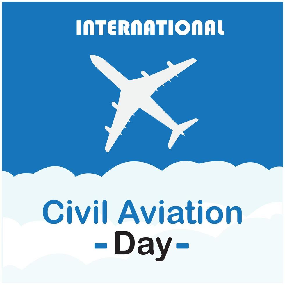 international civil aviation day chart. international flight day vector