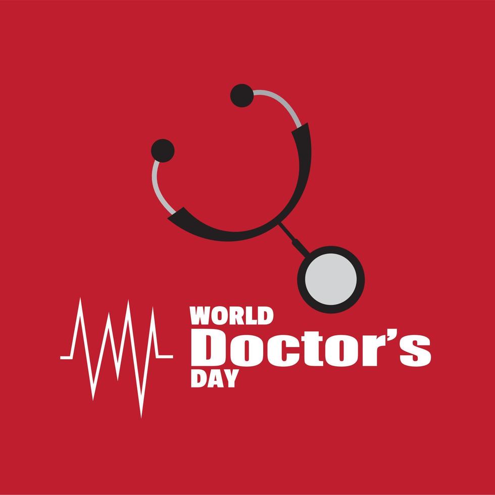 World Doctor's Day. simple and elegant design vector