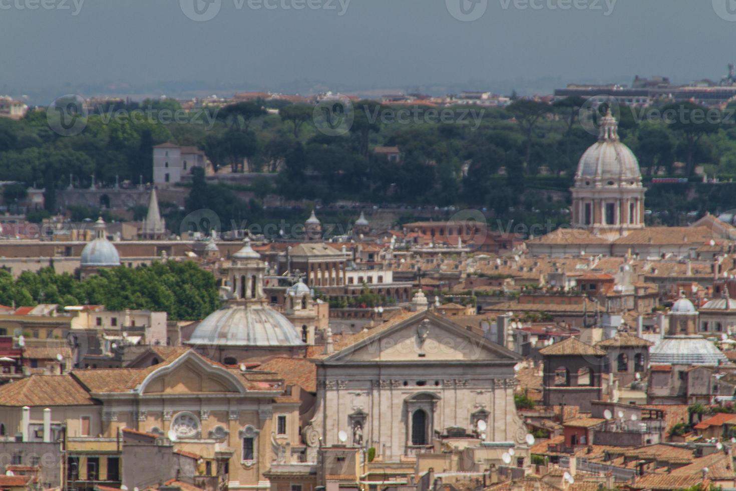 Travel Series - Italy. View above downtown of Rome, Italy. photo