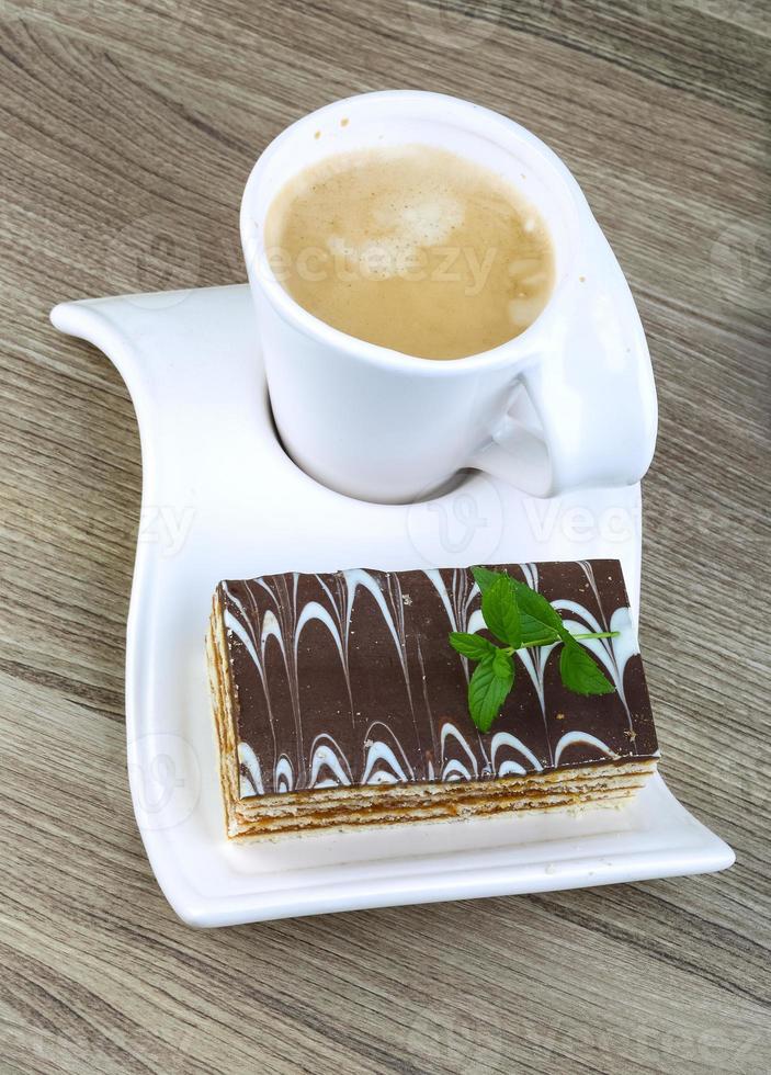 Cake with coffee photo