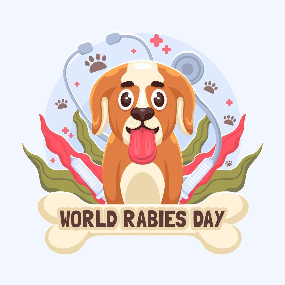 World Rabies Day Concept vector