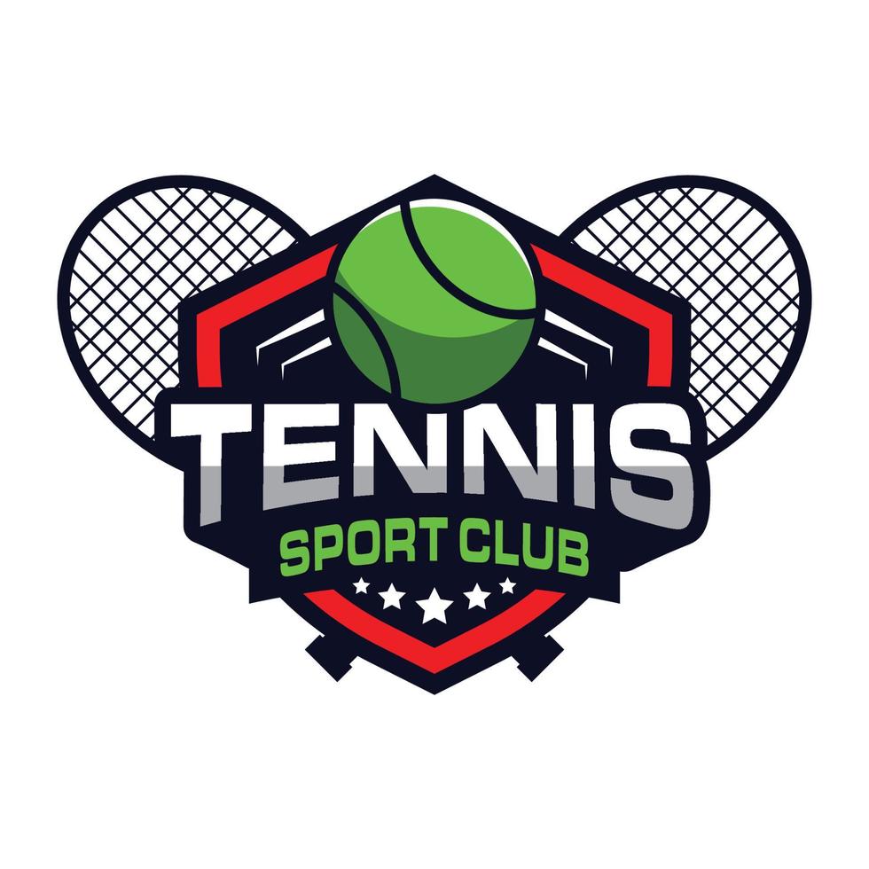 tennis logo design, sports logo vector