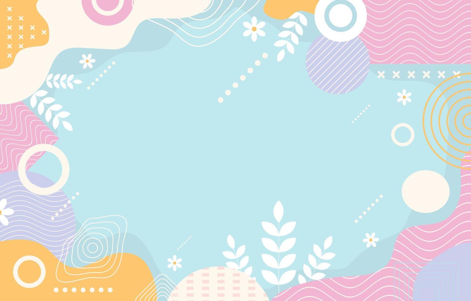 fondo de color pastel plano vector