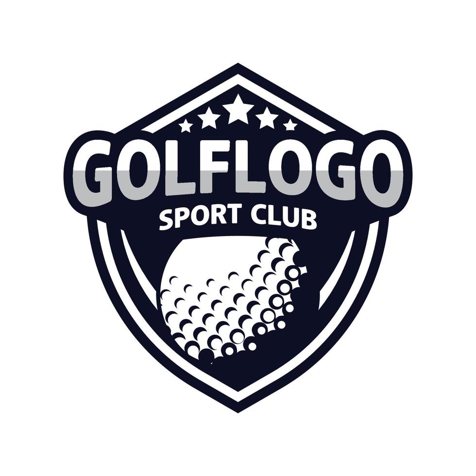 golf logo design, sports logo vector