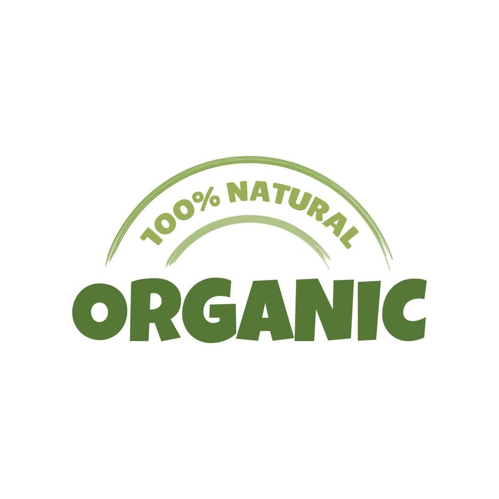 Organic label, logo. Organic, natural product concept. vector