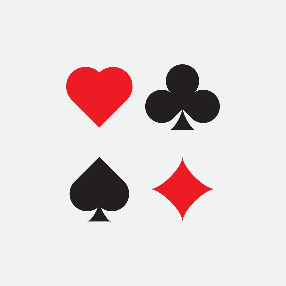 Ace card. Suit deck ace card icon. vector