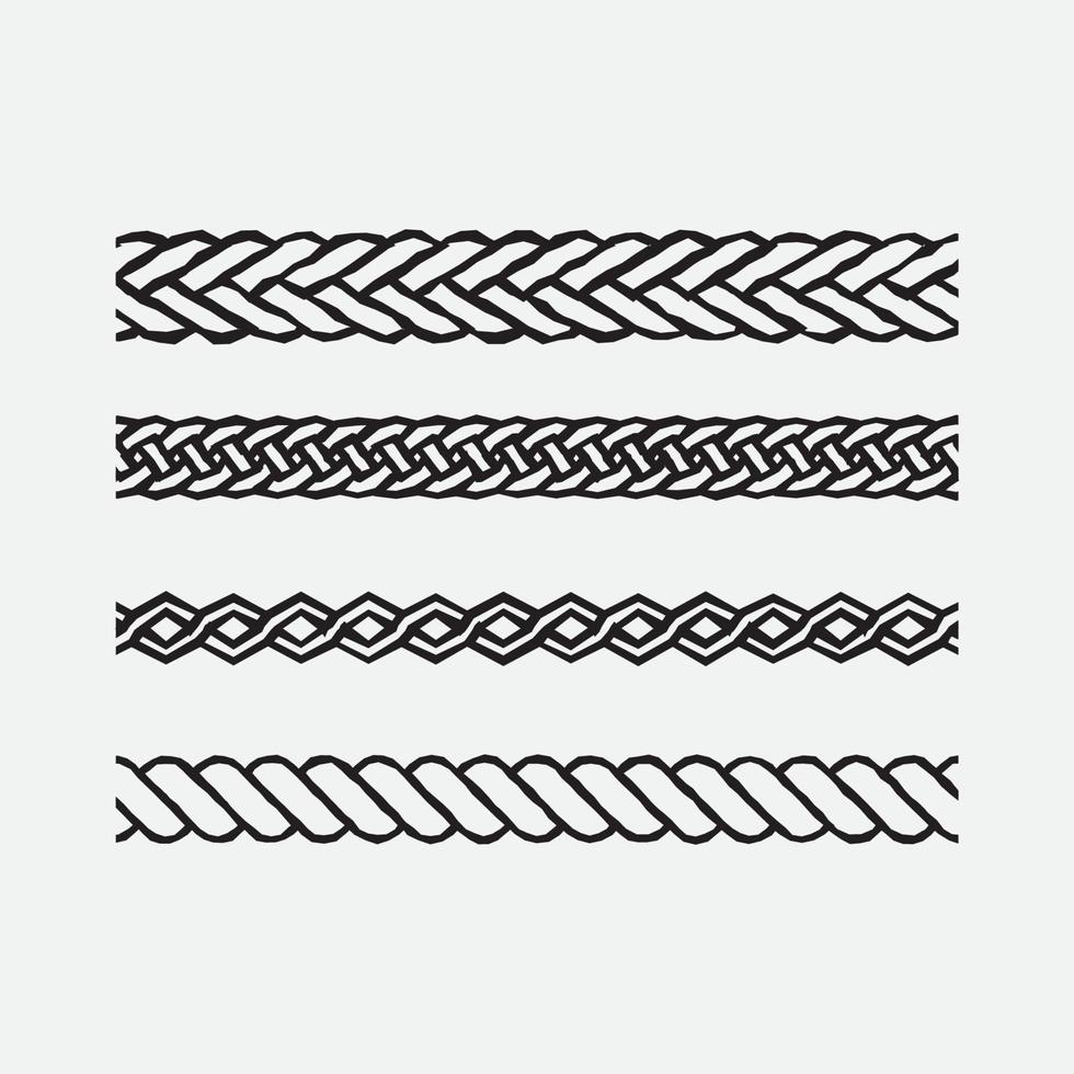 Rope drawing illustration vector