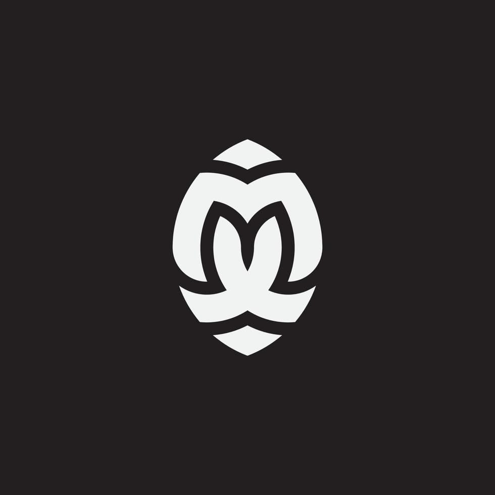 Initial letter MX monogram logo template. vector