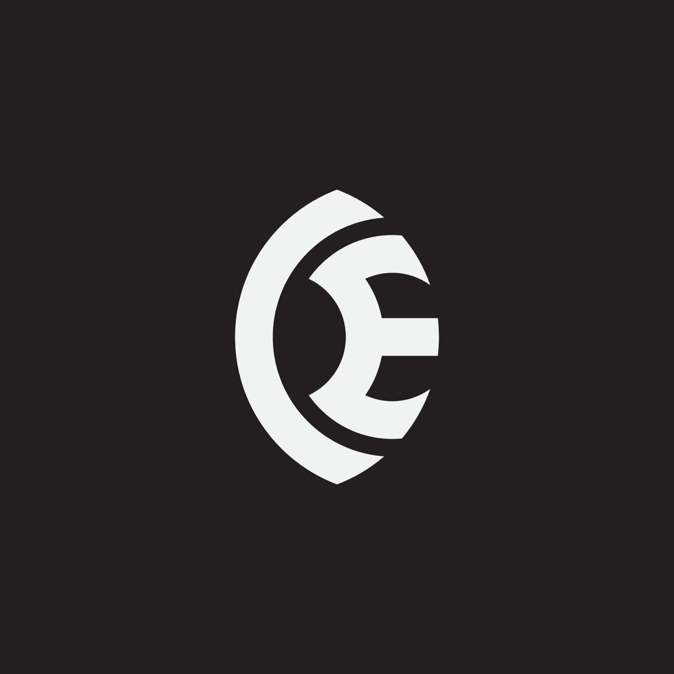 Initial letter CE monogram logo template. vector