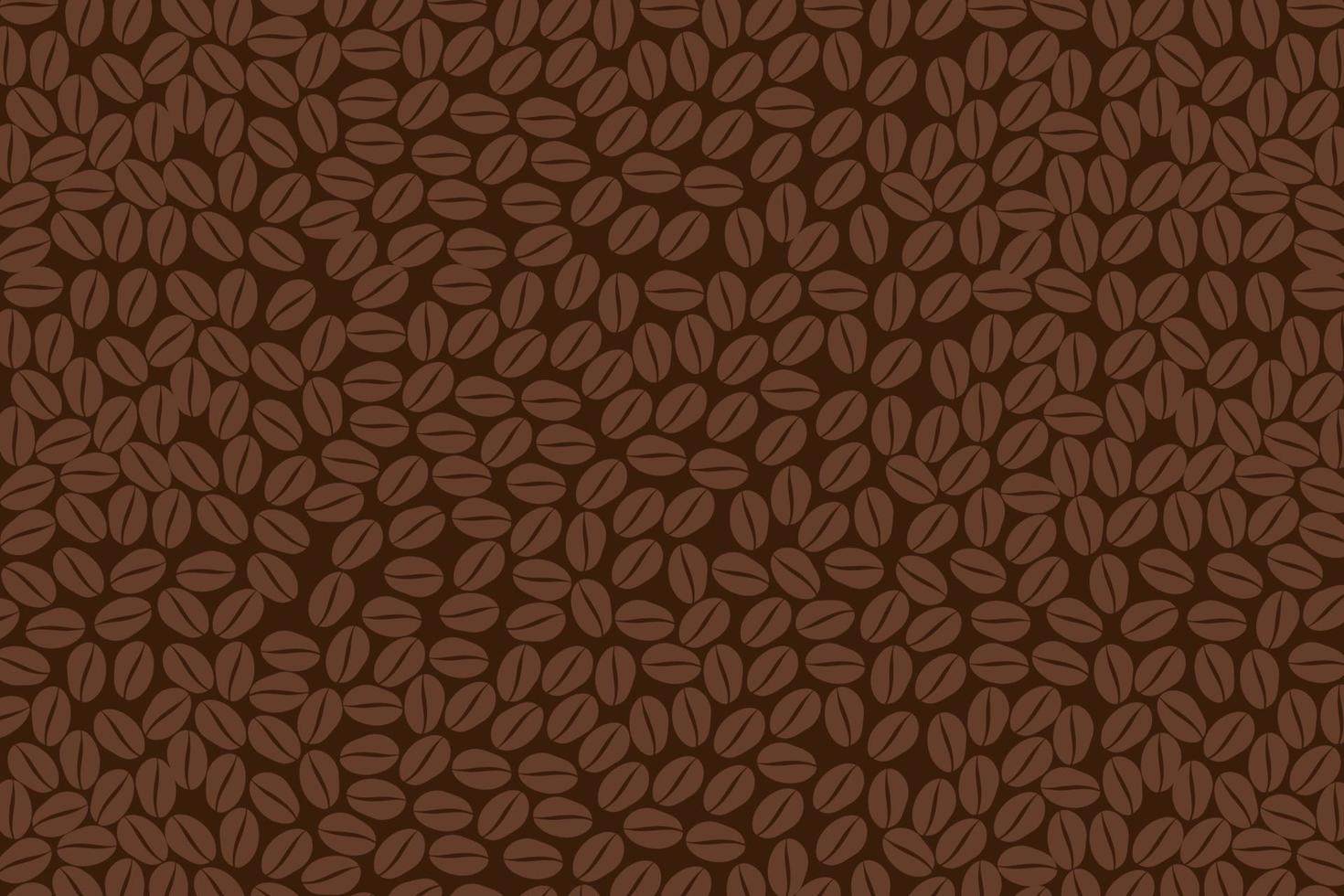 granos de café abstracto de patrones sin fisuras textura de fondo vector