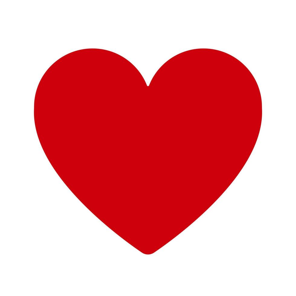 Red Heart icon for web and app vector
