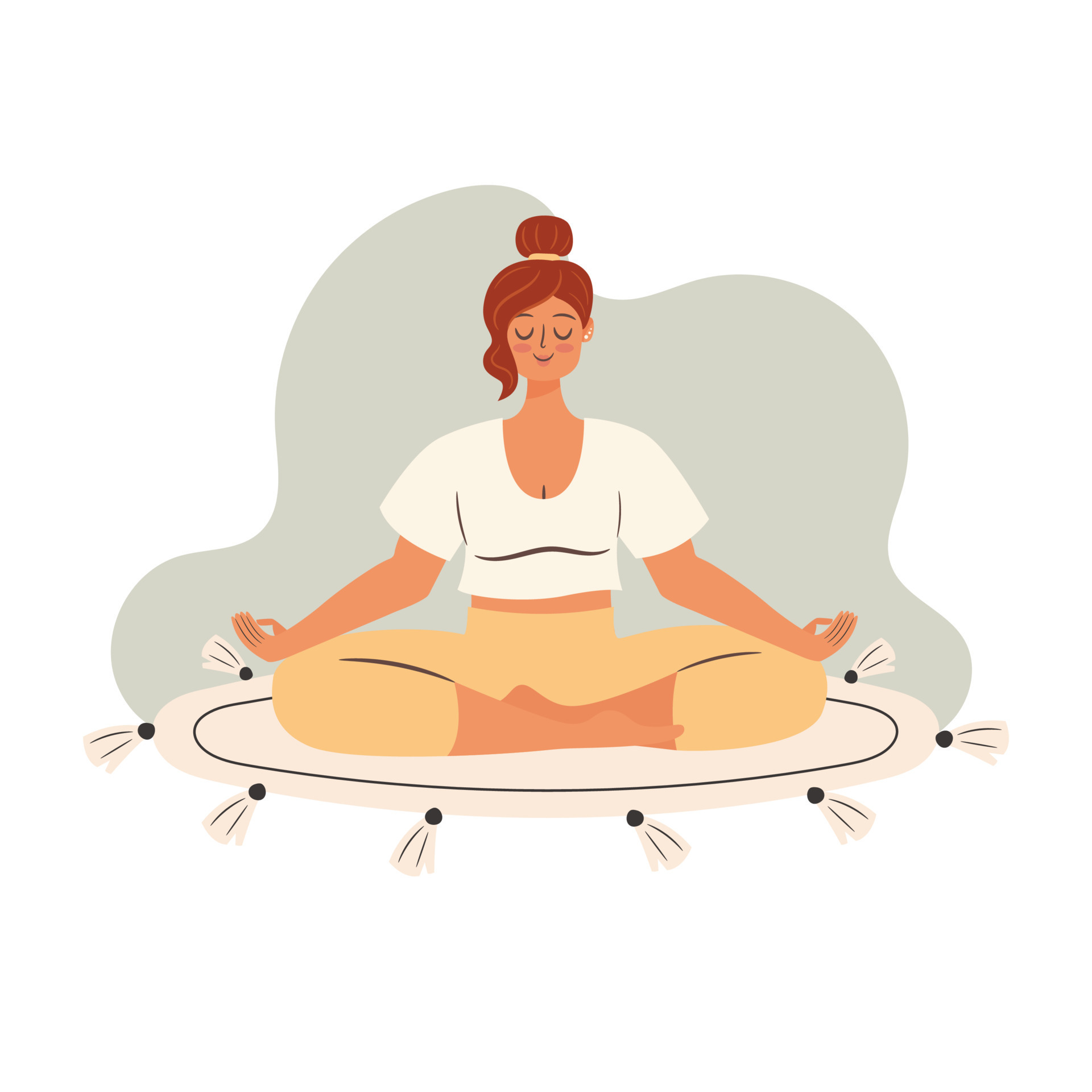 Woman selftime concept illustration 8574595 Vector Art at Vecteezy