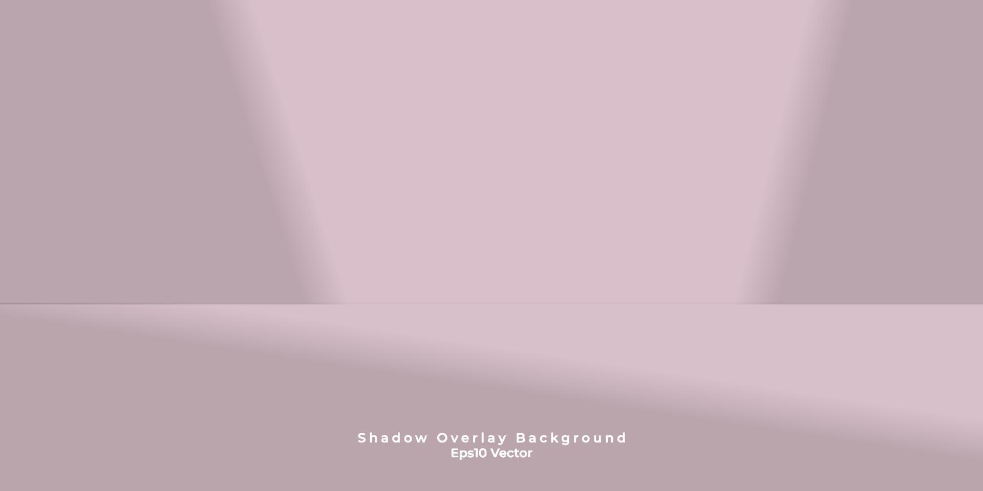 Empty pink studio table room and light backgound. shadow overlay .product display with copy space for display of content design.Banner for advertise product on website.Eps10 vector