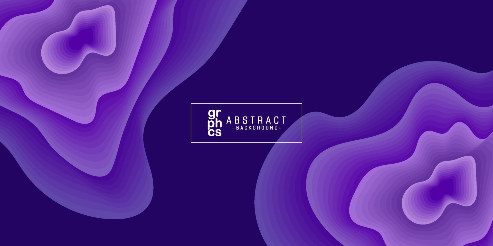 Colorful purple violet papercut abstract background with curves in realistic 3d papercut craft art style. Modern business presentation illustration or creative project template.Eps10 vector