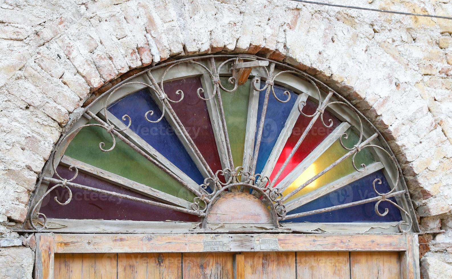 Door of an Old House in Trilye District, Bursa, Turkey photo