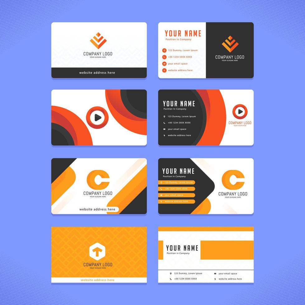 Formal Business Card Template vector