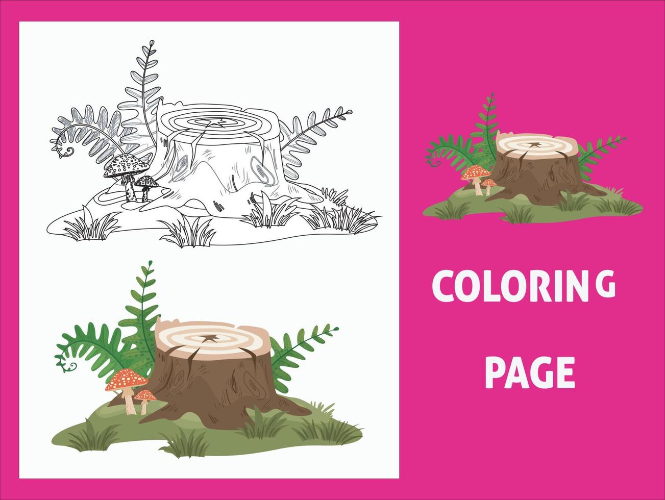 coloring book page for children vector