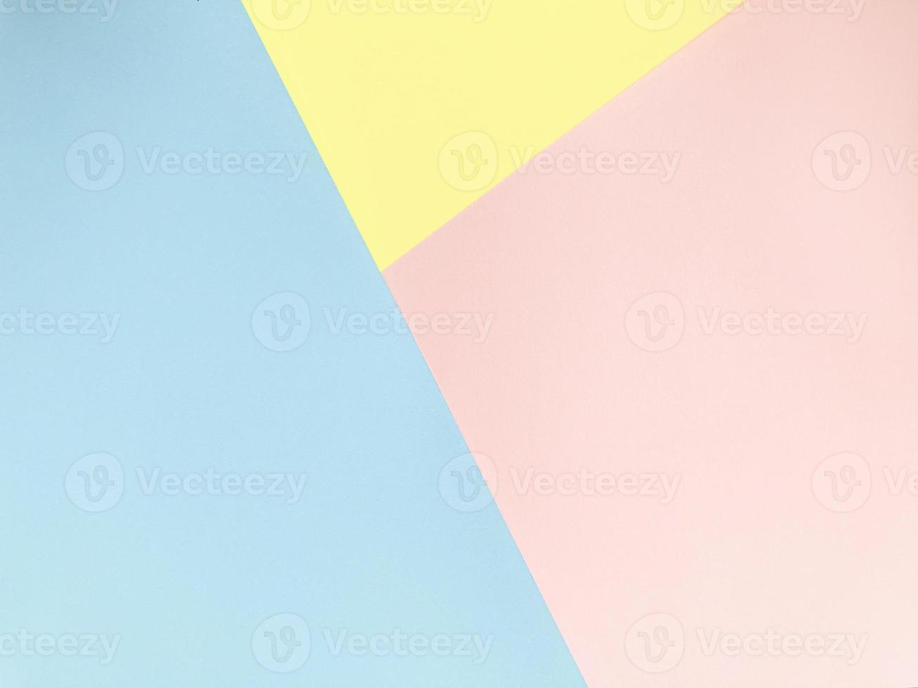 fondo de color pastel azul, rosa y amarillo foto