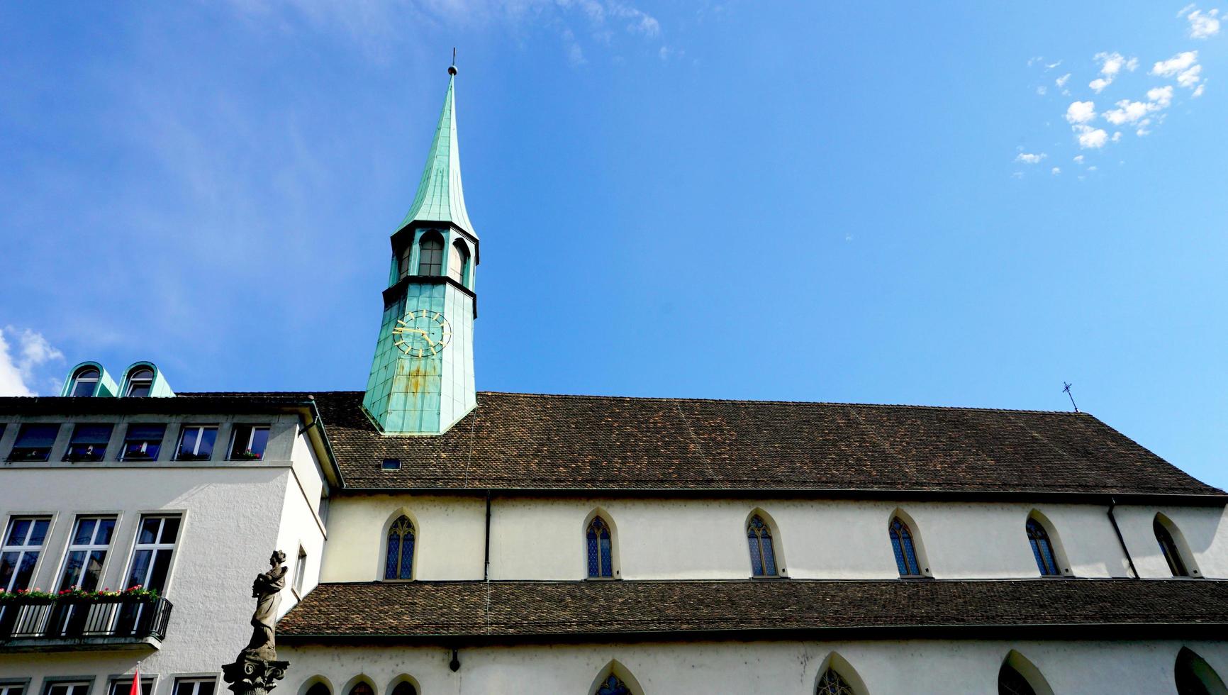 Historical Church in zurich horizontal photo