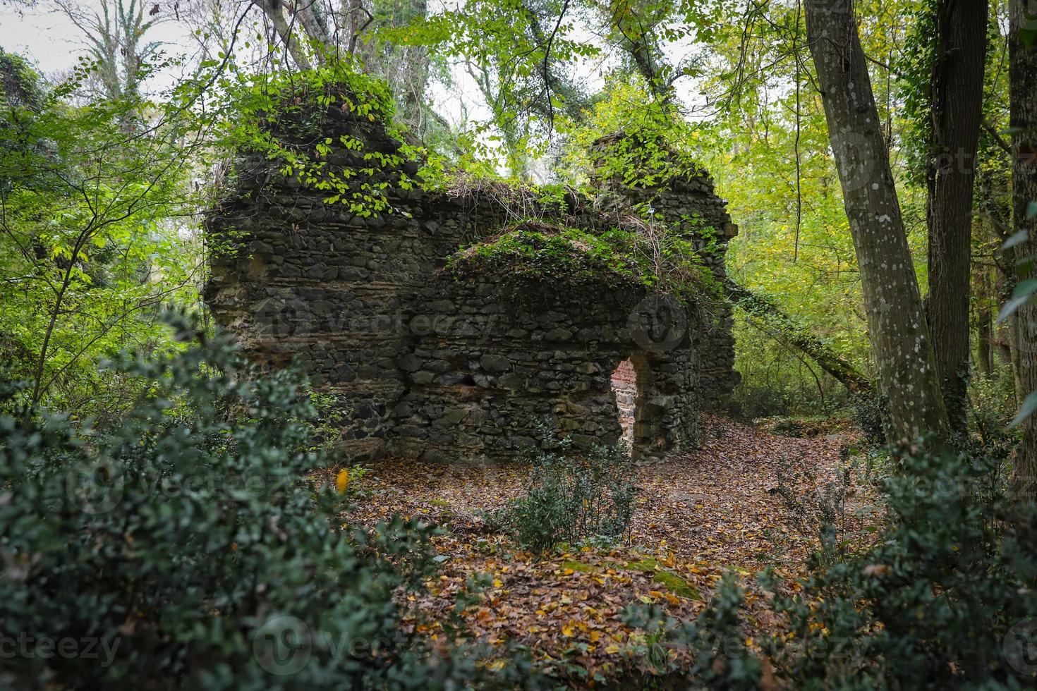 Ruins of St. Georges Anglican Church in Istanbul, Turkey photo