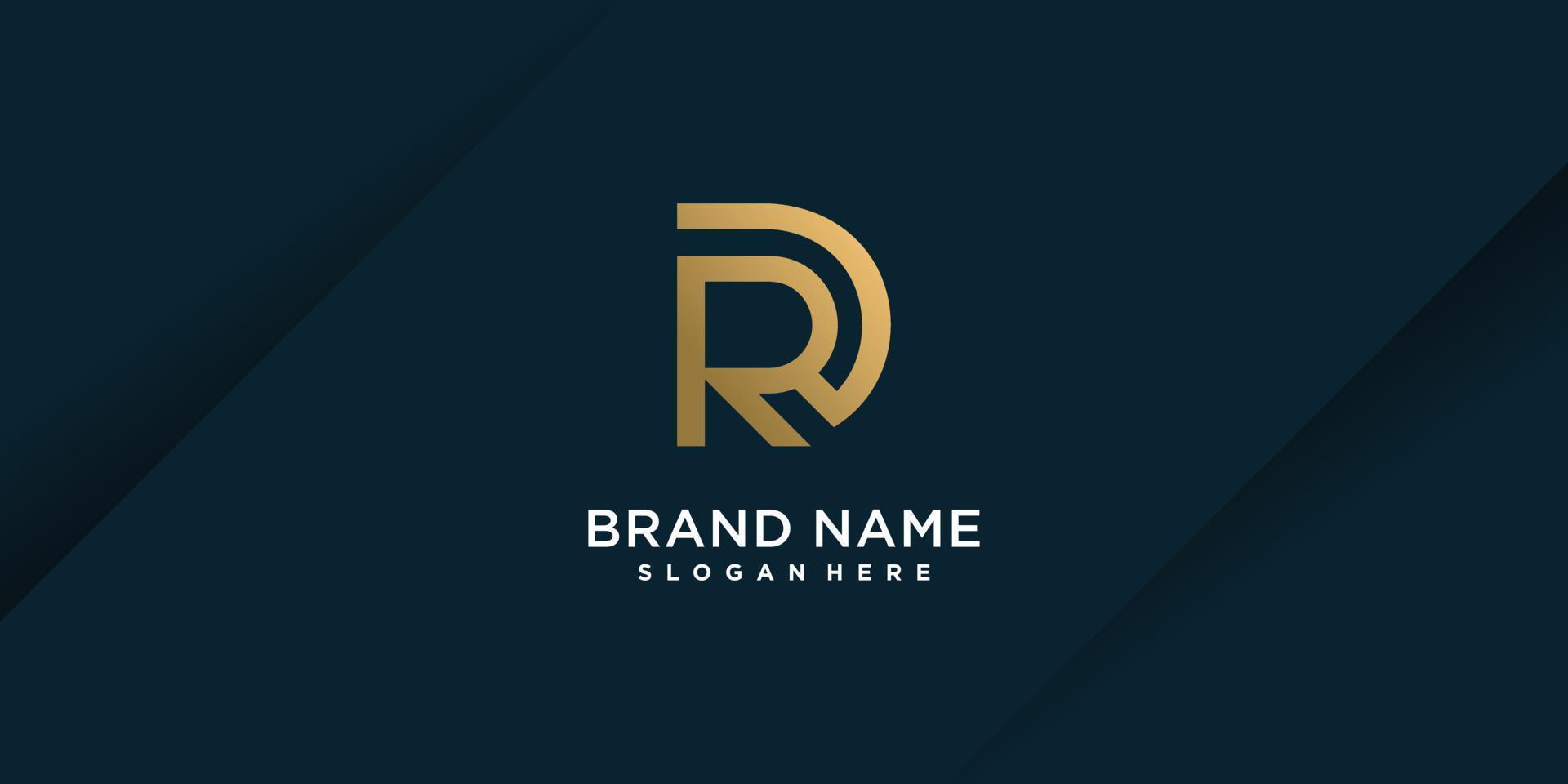 Letter R logo with modern and unique concept Premium Vector part 13