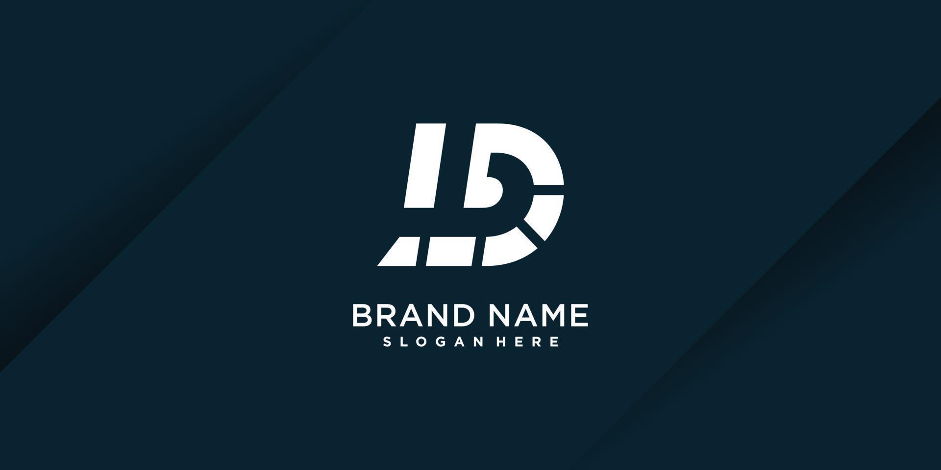 D logo design with creative concept Premium Vector part 5 8575939