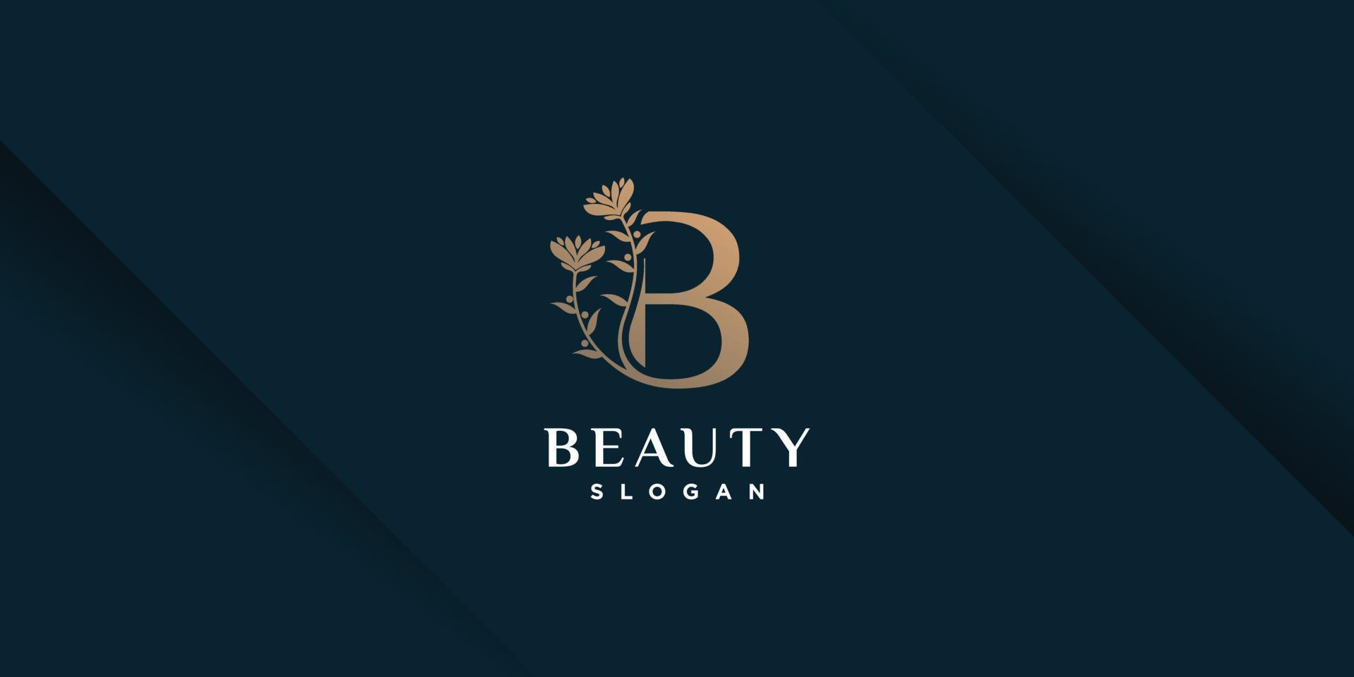 logotipo de belleza con concepto de elemento creativo premium vector parte 4