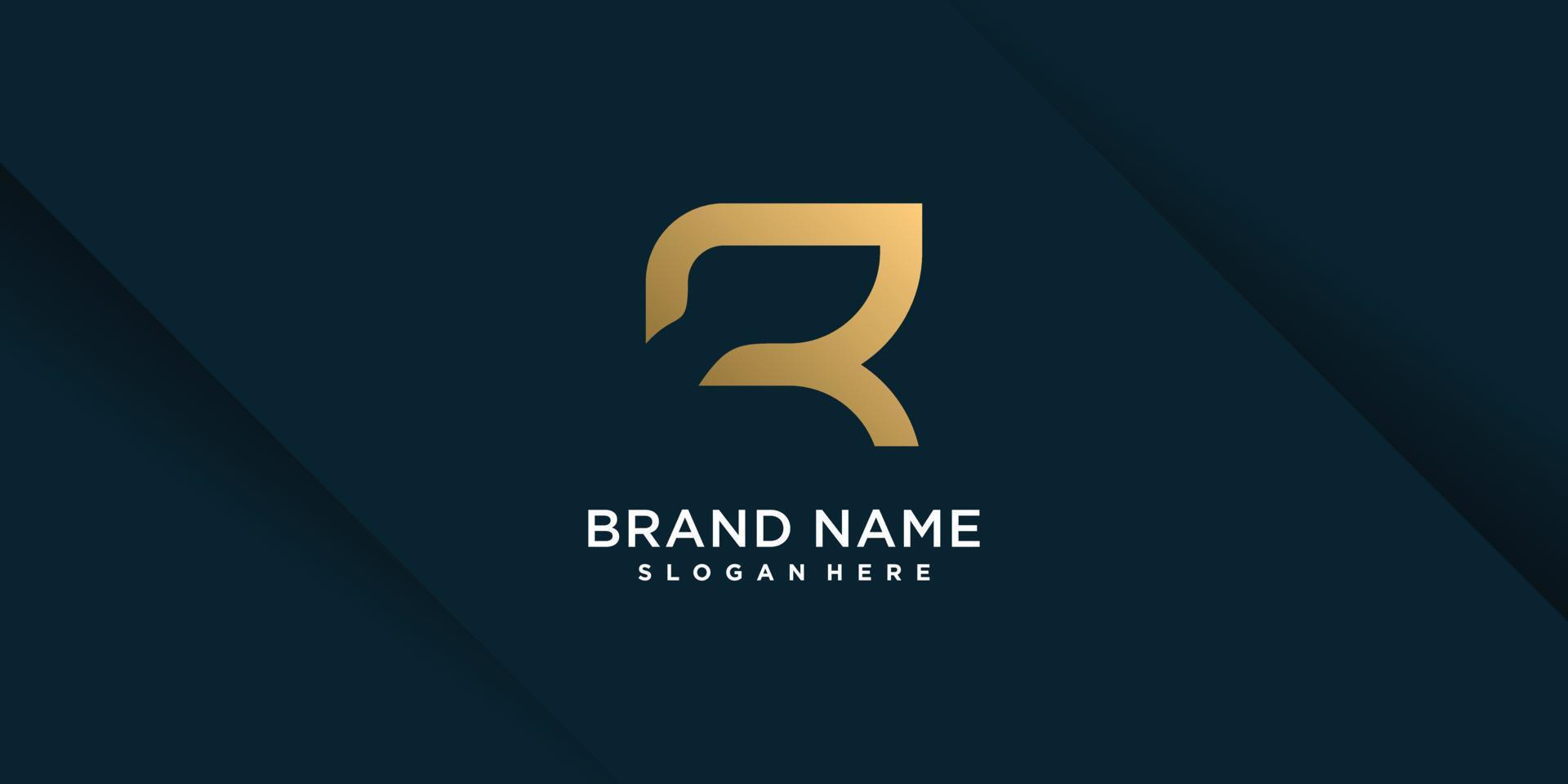 Letter R logo with modern and unique concept Premium Vector part 16