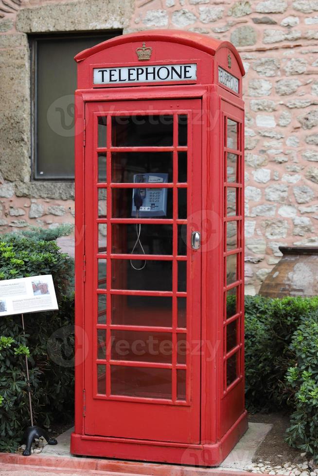 Red telephone box photo