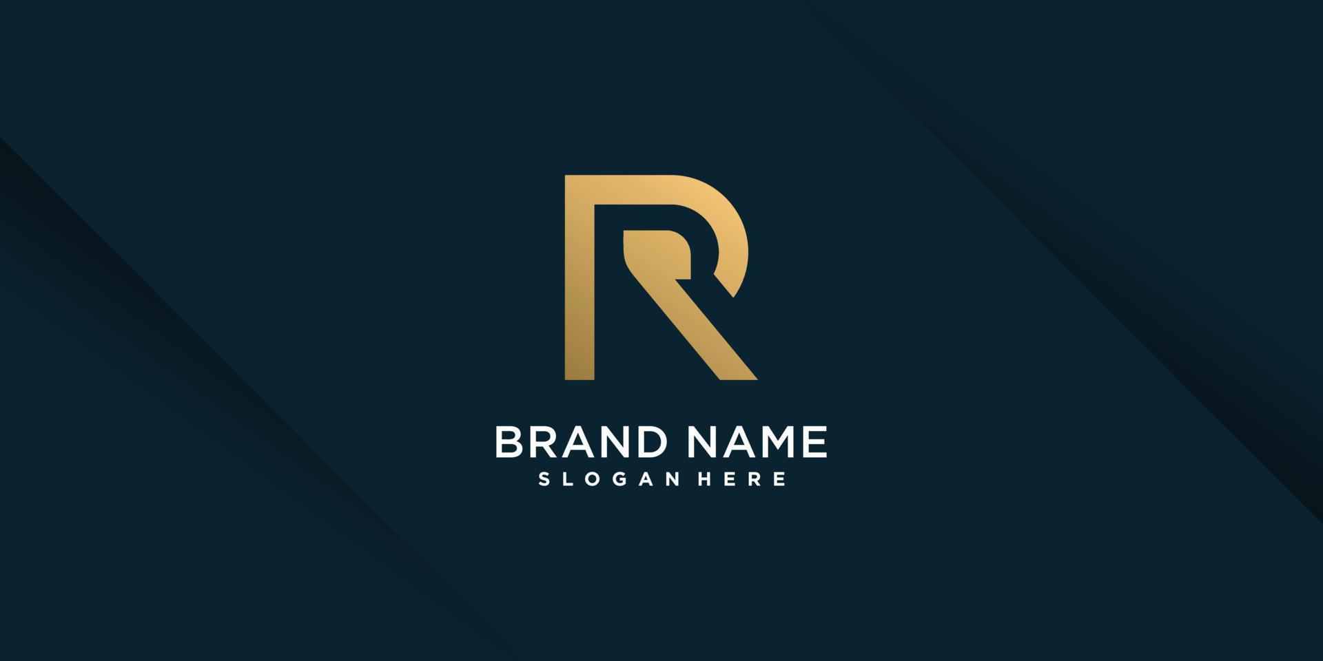 Letter R logo with modern and unique concept Premium Vector part 18